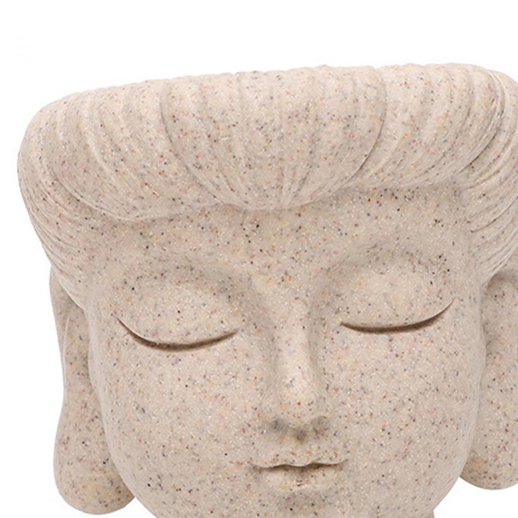 Květináč Buddha Head Květináč na poupata Vázy Květináče Dekory Sochařství Nádoby na rostliny na stůl Vrchol Domácí kancelář Stolní kuchyně