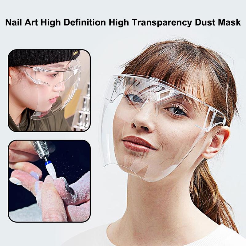 Transparent Anti-Fog Anti-Splash Protective Mask Full Face Covered Safety Sunglasses Protective Faceshield Glasses Sunglasses