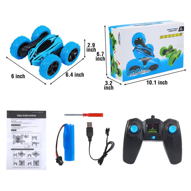 Twister.CK RC Stunt Car with Remote Control, 2.4 GHz RC Trucks Off Road 360° Spins & Flips RC