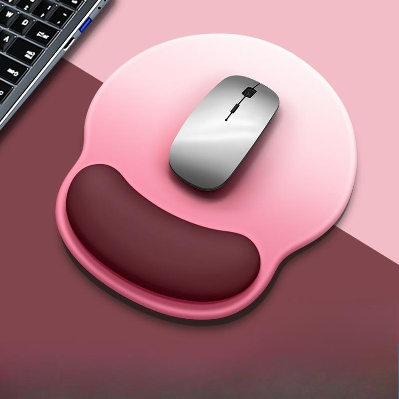 Gradient Mouse Pad Wrist Support Pad Mouse Computer Memory Foam Wrist Protection Pad Simple Silicone Mouse Pad