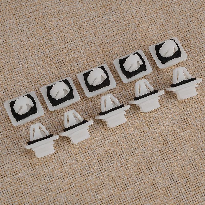 10Pcs Tailgate Rear Door Lower Moulding Trim Panel Clip Retainer Fit for Honda