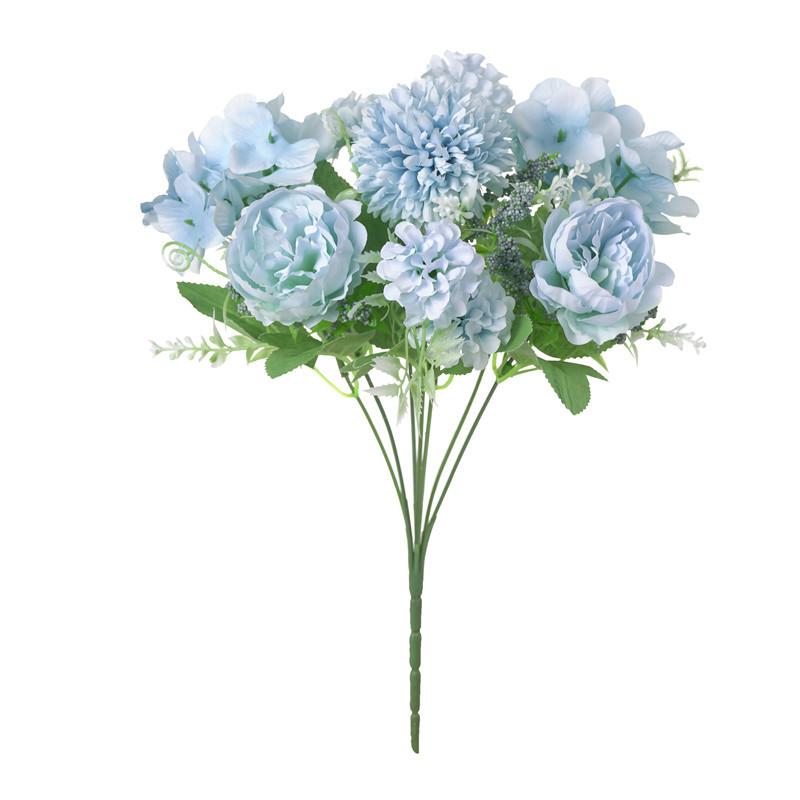 

1/5pc Artificial Flower Silk Hydrangea Festival Decor Valentine s Day Home Room Garden Party Wedding Bridal Accessory Fake Peony 1pc синий