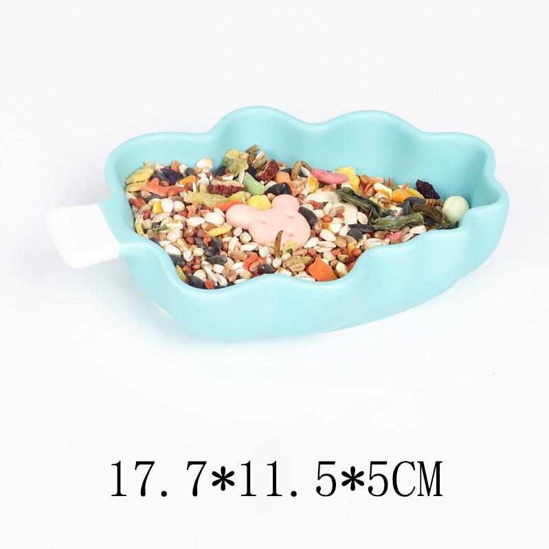 Hamster Ceramic Feeding Bowl Feeding Basin Guinea Pig Chinchilla Hedgehog Small Pet Round Bowl Food Water Feeder