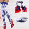 Sailor Girl Costume Set Including Hat Scarf Stocking Glasses Necklace Gloves For Women Halloween Cosplay Role Play Event