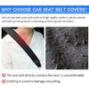 2 Set Car Seat Belt Covers with Cute Bow for Women Girls Kids, Seat Belt Cover Pad for Shoulder Protector,Soft Auto Seat Belt Cover, Seat Belt