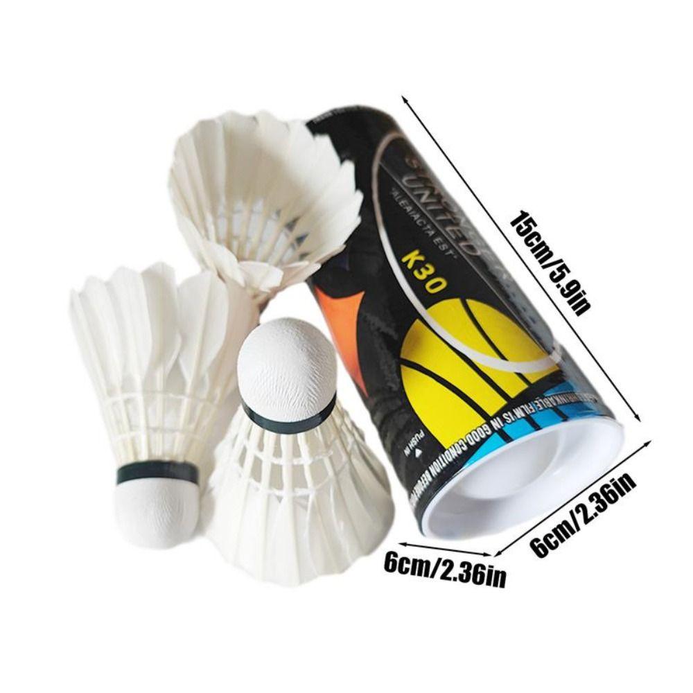 High Speed White Shuttlecock Duck Feather Badminton Training Ball Badminton  Sports Equipments