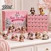 Christmas Party Favor with Mini Calendar 24-Day Tzu Advent Toy Shih Countdown Set Dog Stocking