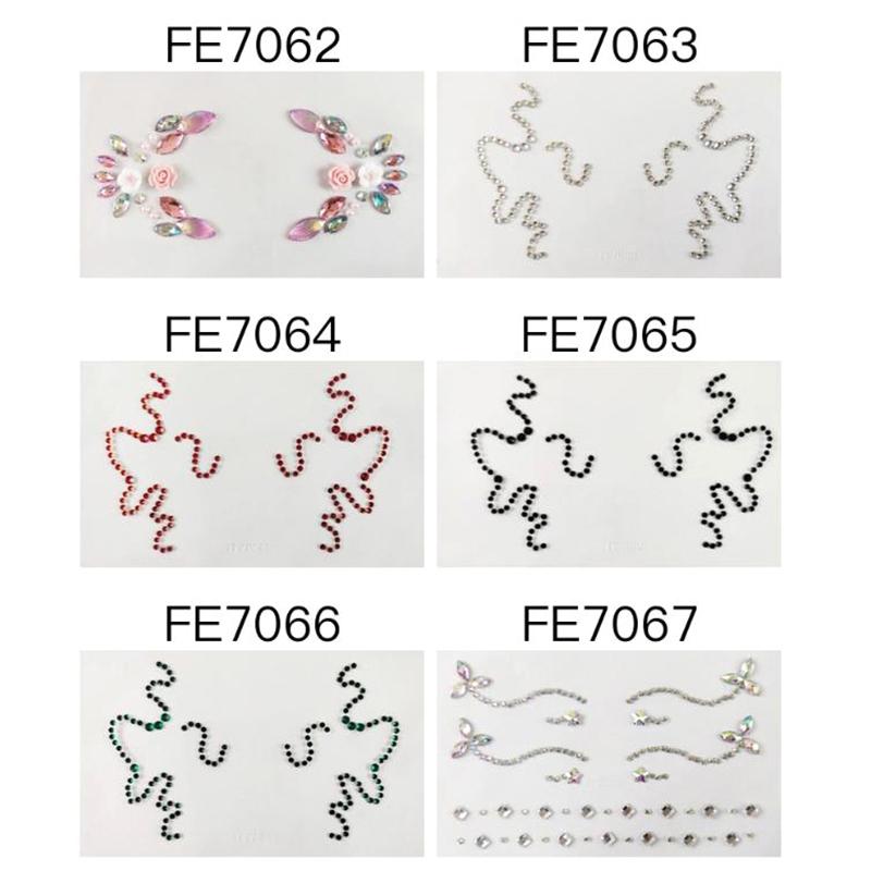 3D Sticker Eyes Face Decoration Stickers Ball Party Makeup Tool Diamond Masquerade Temporary Tattoo Diy Stickers