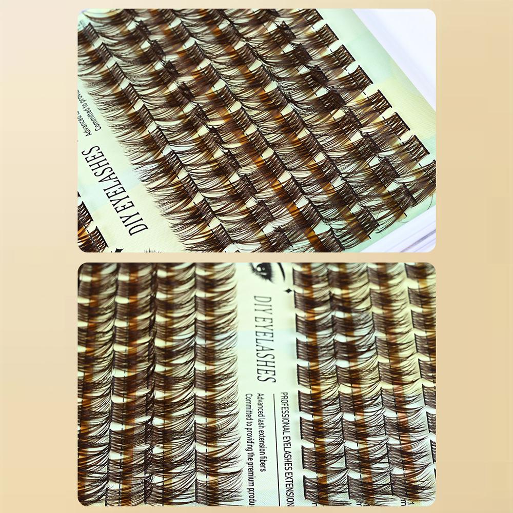 Single Cluster Segmented Eyelashes Soft Fluffy DIY Grafting Eyelashes  Women's Beauty