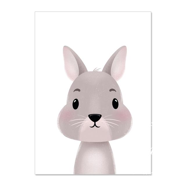 Foaie de decorare cu animale Poze Poster de artă de perete Pânze pentru copii Picturi de cameră pentru grădiniță Printuri decorative Postere de perete fără cadru