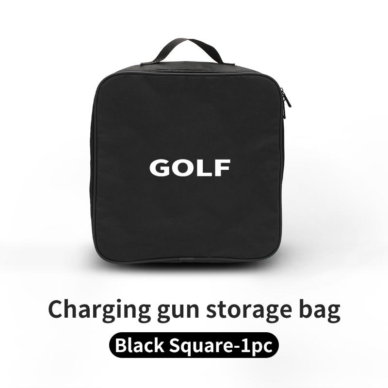 Car Charging Gun Bag Oxford Cloth Gun Cables Storage Box Auto Accessories For Volkswagen VW Golf Polo Tiguan T5 Passat b6JD8