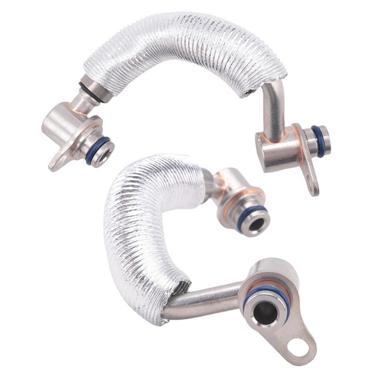 L10A For BMW X3 X4 X5 N20 N26 F25 Compatible 1 Pair 11538853292 11538853293 Car Turbocharger Coolant Lines Hose Pipe