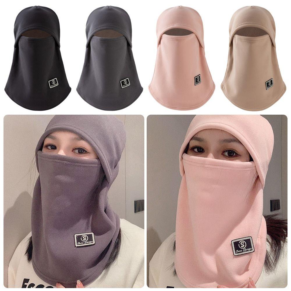 

Velvet Fleece Balaclava Hat Warm Face Cover Winter Mask Cap Outdoor Cycling Skiing сірий
