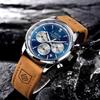 LIGE Men's Multifunctional Waterproof Quartz Watch - Luminous Business Design