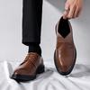 Men's Formal & Casual Leather Shoes: Soft Sole, Korean & British Style, Perfect for Weddings and Business