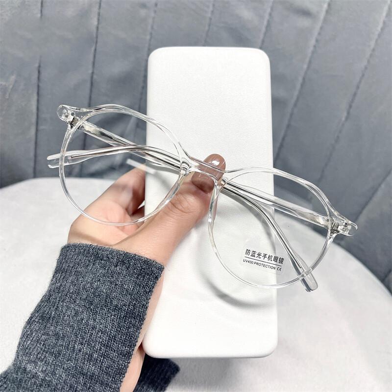 New Unisex Round Frame Glasses For Men Women  Anti-Blue Light Luxury Brand Green Leopard Optical Computer Reading Glasses