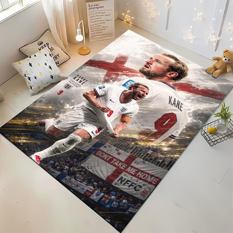 Harry Kane England Captain Football Design Non-slip rug suitable for living room and bedroom sofas sofas