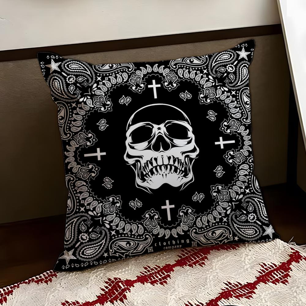 DDeath RRow Records Cushion Cover Reversible Soft Durable Pillow Cover Home Car MultiScene Use for Daily Comfort