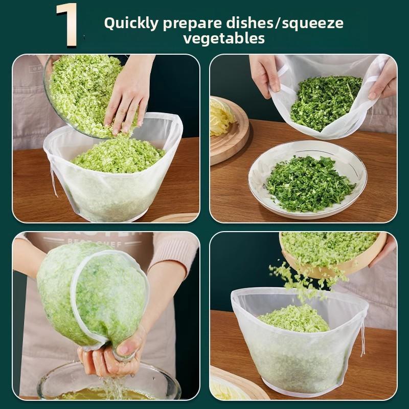 Teigtaschenfüllung Wasserbehälter, Gemüsefüllung Wasserablassbeutel, Haushalts-Kohlwasserablassbeutel, Sojamilch-Filterbeutel