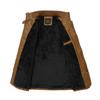 Men Winter Fleece Warm Stand Collar Pu Artificial Leather Jacket Men Motor Outdoor Windproof Casual Artificial Leather Jacket Male
