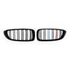 Car Front Bumper Grille Racing Grill For BMW 4 Series F32 F33 F36 M3 F80 M4 F82 12-18 Dual-Slat Glossy Black Accessories