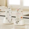 Desktop Rotating Kitchen Tissue Holder with ABS Base 201 Stainless Steel Tube for Paper Towels and Foil Storage