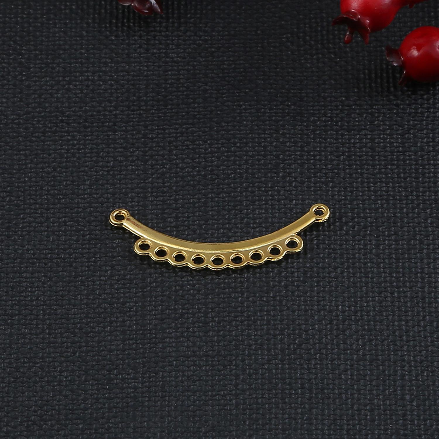 

10 шт. металлические соединители, очаровательные аксессуары для ювелирных изделий «сделай сам», принадлежности для изготовления ювелирных изделий 6×36mm золотой