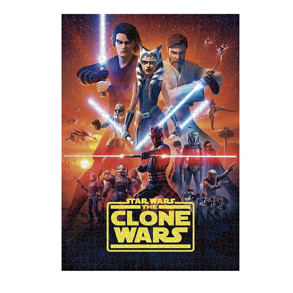 

Tenyo [Made in Japan] 1000 Piece Jigsaw Puzzle Star Wars WARS: The Clone (51x73.5cm) W-1000-695 with glue and spatula service card included