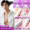 Electric Silicone Suction Vibrator for Adult Erotic Use - Female Orgasm & Couple's Telescopic Toy