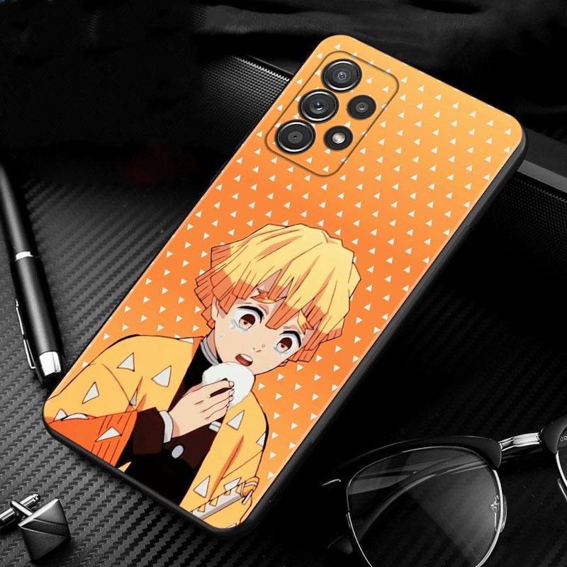 

Для Samsung Galaxy A51 A71 A41 A31 A11 A01 A72 A52 A42 A32 A22 A21s A02s A12 A02 силиконовый чехол в виде ракушки с рисунком аниме Demon Blade Samsung A51