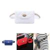 Elegant Women Classic Fanny Pack Chain Waist Hip Belt Bag With Soft Pu Leather
