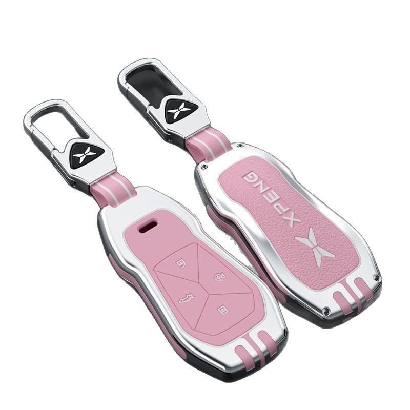 Hochwertige Schlüsselhülle & Kette für Xiaopeng Modelle: P7, P7i, P5, G3, G3i, G6, G9 - Herren- & Damen-Edition