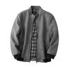 Classic Easy To Wear Fleece Blended Foreign Trade Overplus Order Autumn and Winter Men's Business Casual Stand Collar Woolen Jacket