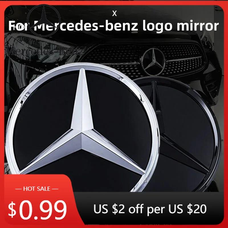 Car Sticker 2026 New For Benz 3D ABS logo The front grille star logo badge mirror bottom for Mercedes-Benz W167 GLC GLE CLS 2020