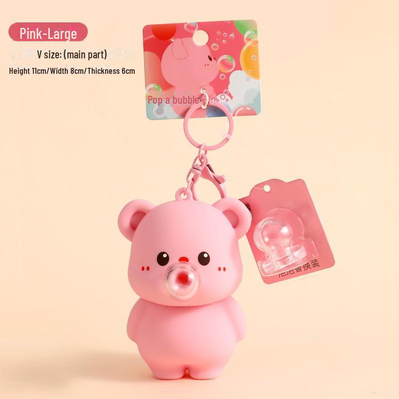Genuine Cartoon Bear Keychain: Cute Bag Pendant and Small Gift