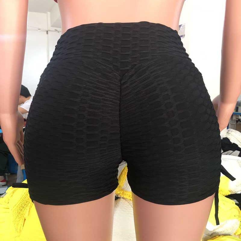 2026 Women's European Summer Trend: Jacquard Butt Lifting Yoga Fitness Shorts