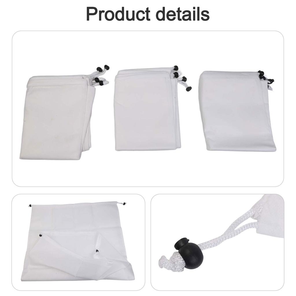 Non -woven Fabric Plant Anti -Frosting Hanging Flower Basket Protecting Plants 3 Packs Frost Cover Dual Drawstring