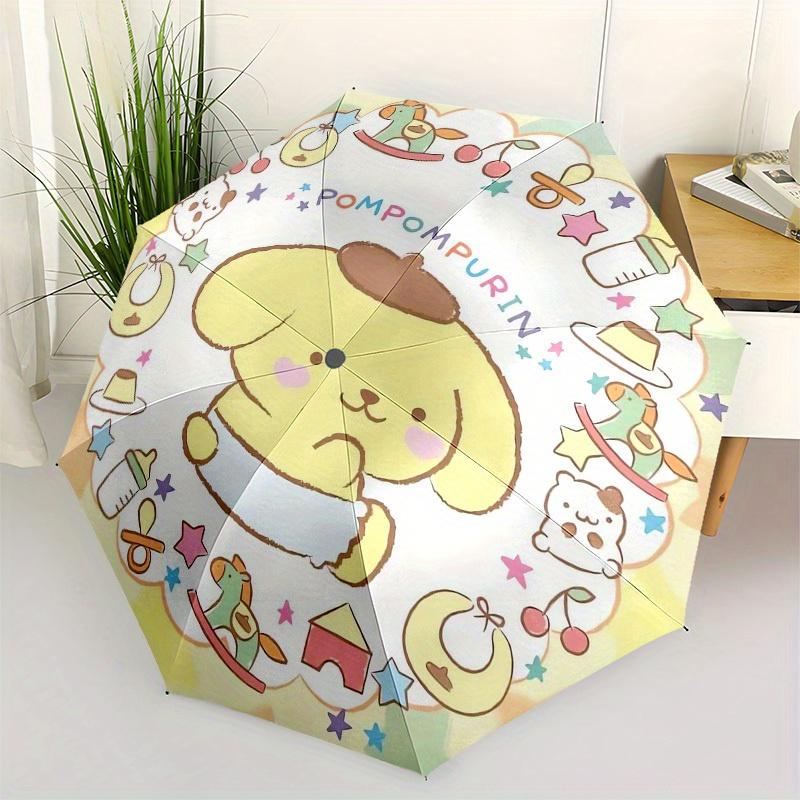 1pc Pompompurin Baby ItemsUmbrella with Plastic Handle,Suitable for All Seasons Home Travel Outdoor UmbrellaSanlio177