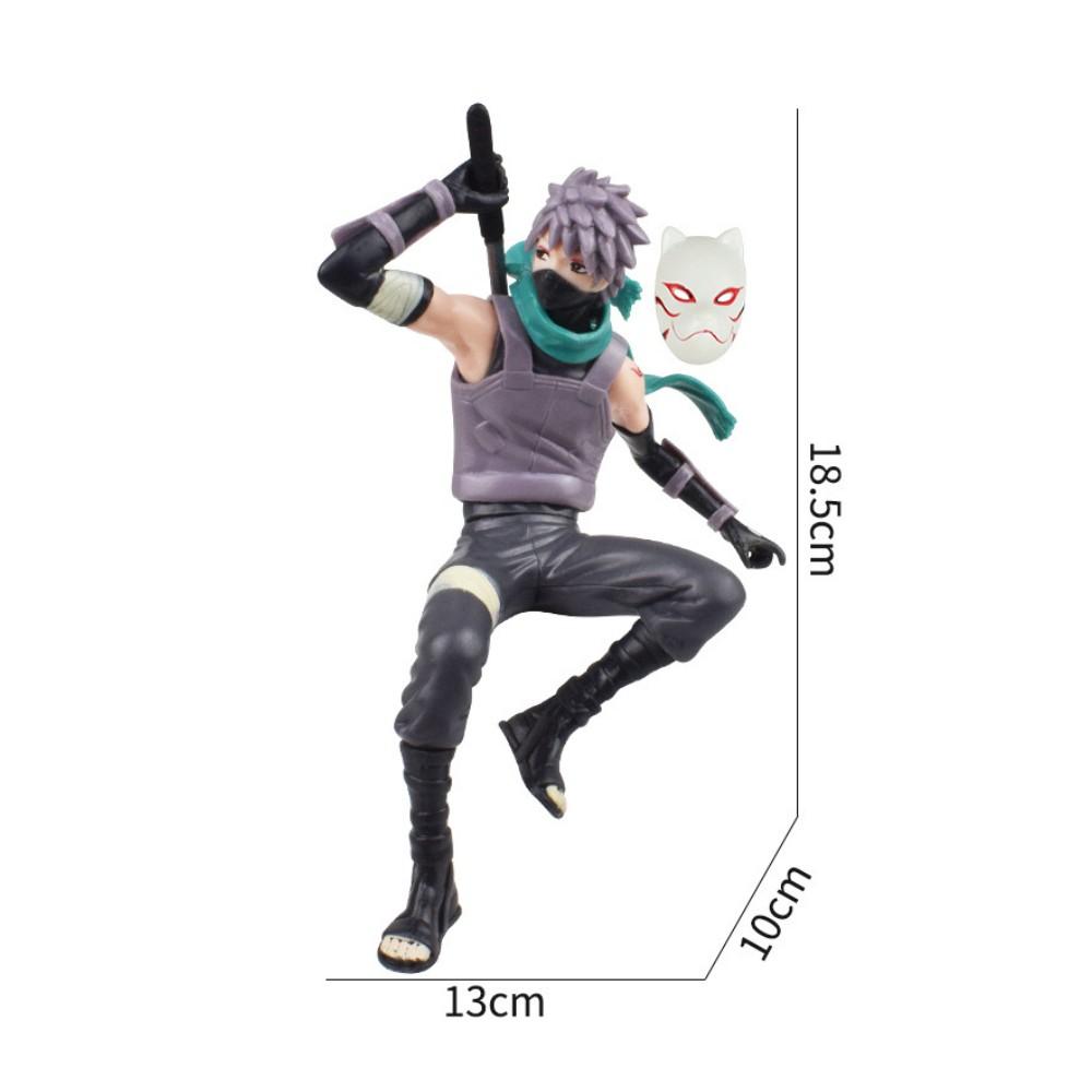 Mini Anime Figur Uzumaki Kakashi Uchiha Sasuke Itachi Kawaii Spielzeug Q Figural Auto Dekoration PVC Modell Geschenk