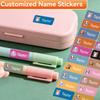 Custom Name Labels - Personalized Waterproof Stickers For School Gear  Insulated Bottles Ceramic Mugs | Durable  Chic