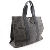 HERMES Herline Tote GM Tote Bag gray Nylon canvas unisex Used