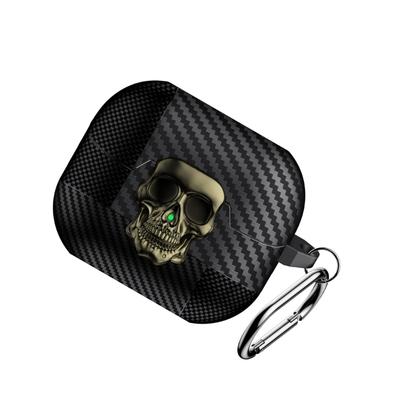 Präzise Passform Totenkopfmuster TPU-Hülle Für Buds 3Pro Kohlefaser-Box Weiche Schutzhülle Anti-Drop Stoßfest