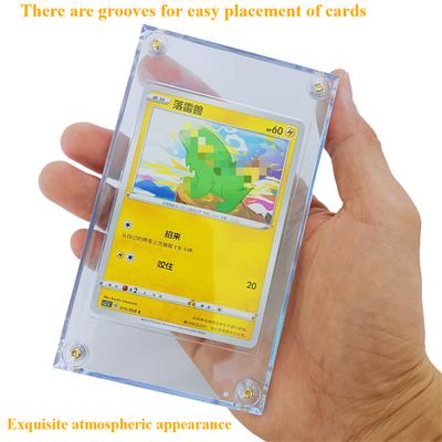 5 pièces Porte-cartes à vis Protecteur de cartes à collectionner 35 PT Protections pour cartes de baseball pour cartes de sport, de football, de jeu, de stockage, d'exposition