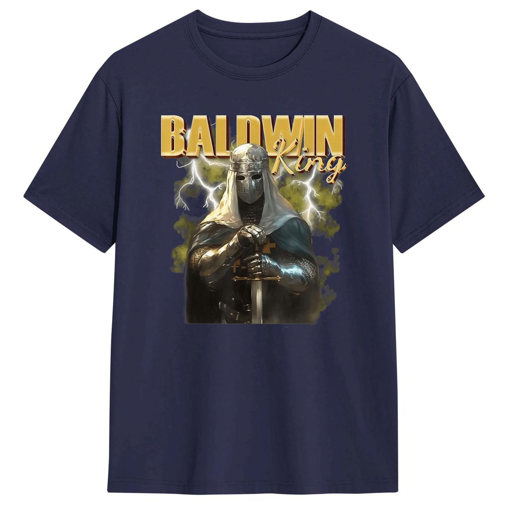 Unisex Sliver Mask King Baldwin IV Meme T Shirt Cotton Tops Funny Short Sleeve Crew Neck Tee Shirt Printed TShirt