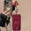 3D Love Heart Hang Strap Case For Motorola Edge 50 Pro 60 Fusion 40 Neo G54 G84 G35 G75 G85 G24 G05 G15 G34 G53 G14 G32 Cover