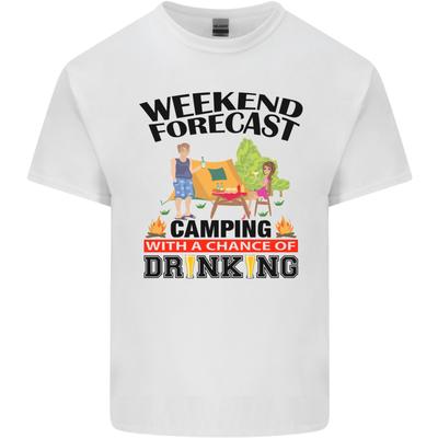 Camping Weekend Forecast Funny Alcohol Beer Unisexs Light Cotton TShirt