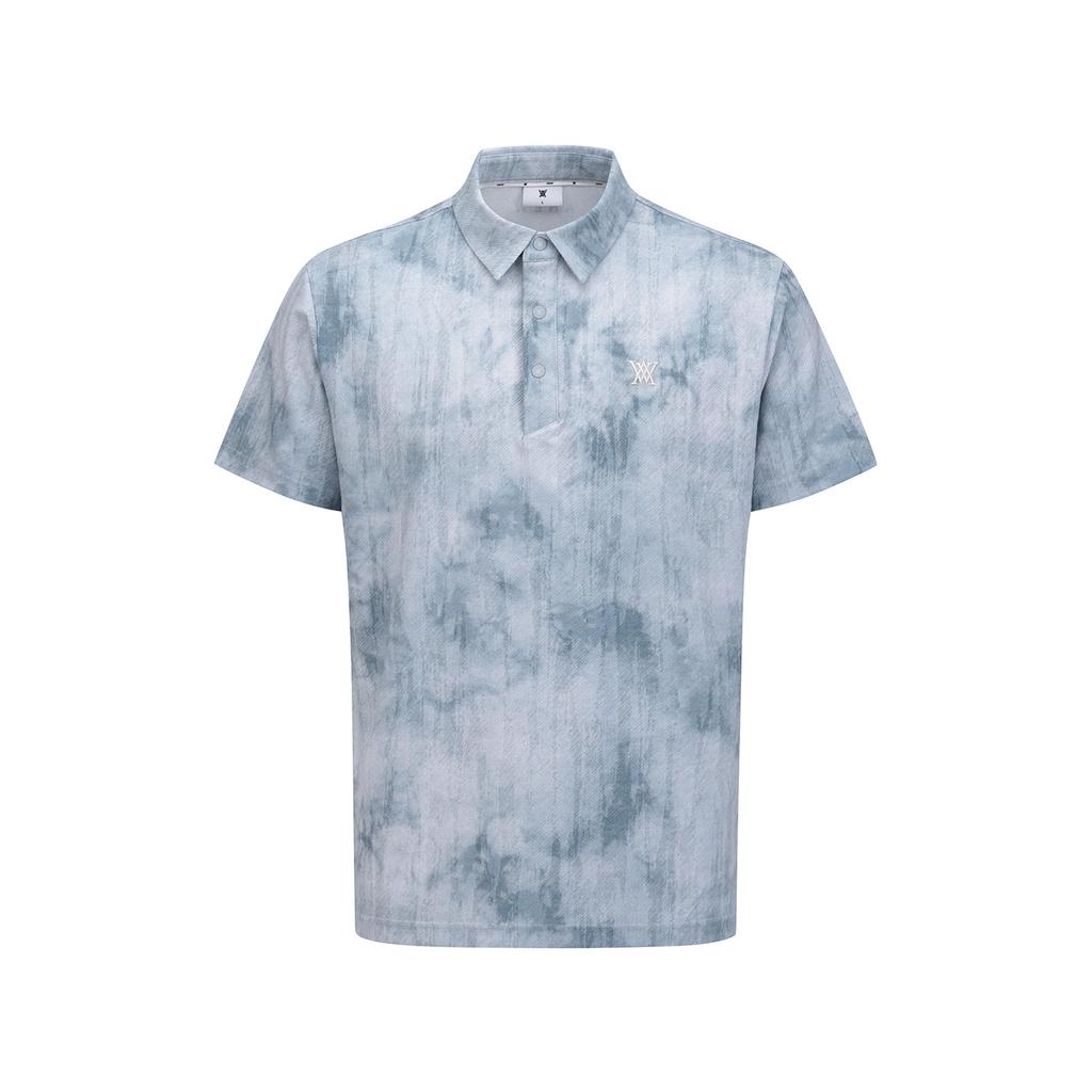 ANEW GOLF Men Smoke Pattern T-Shirt_Bl