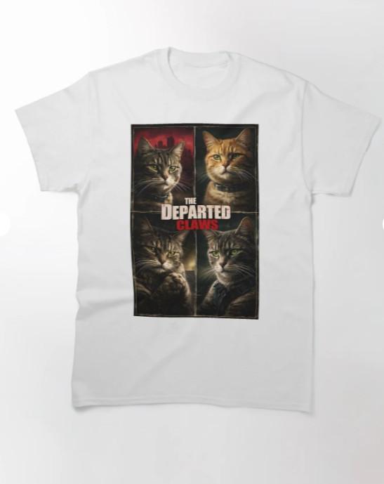Cinematic Cat Portraits Dark Style T-Shirt L