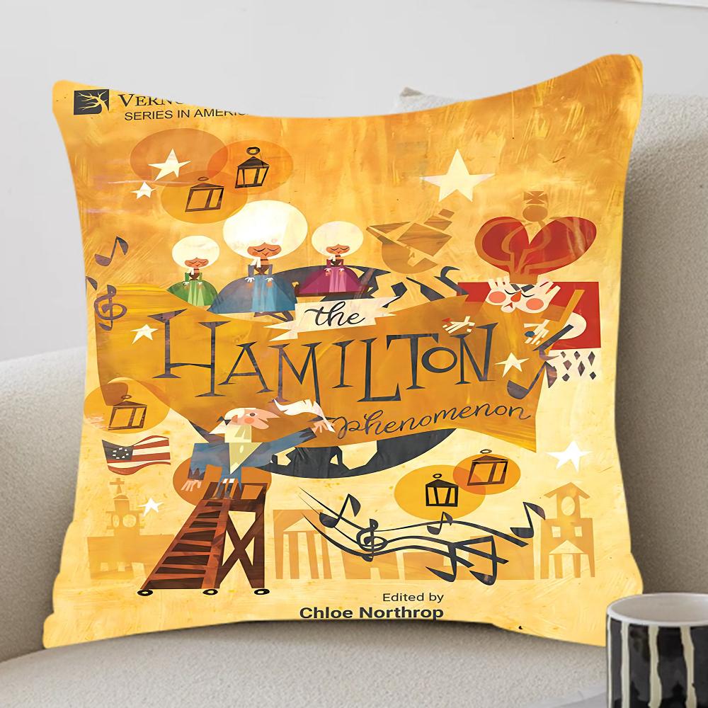 American Musical Hamilton Vintage Pillow Gift Home Office Decoration Pillow Bedroom Sofa Car Cushion CoverPillow Case