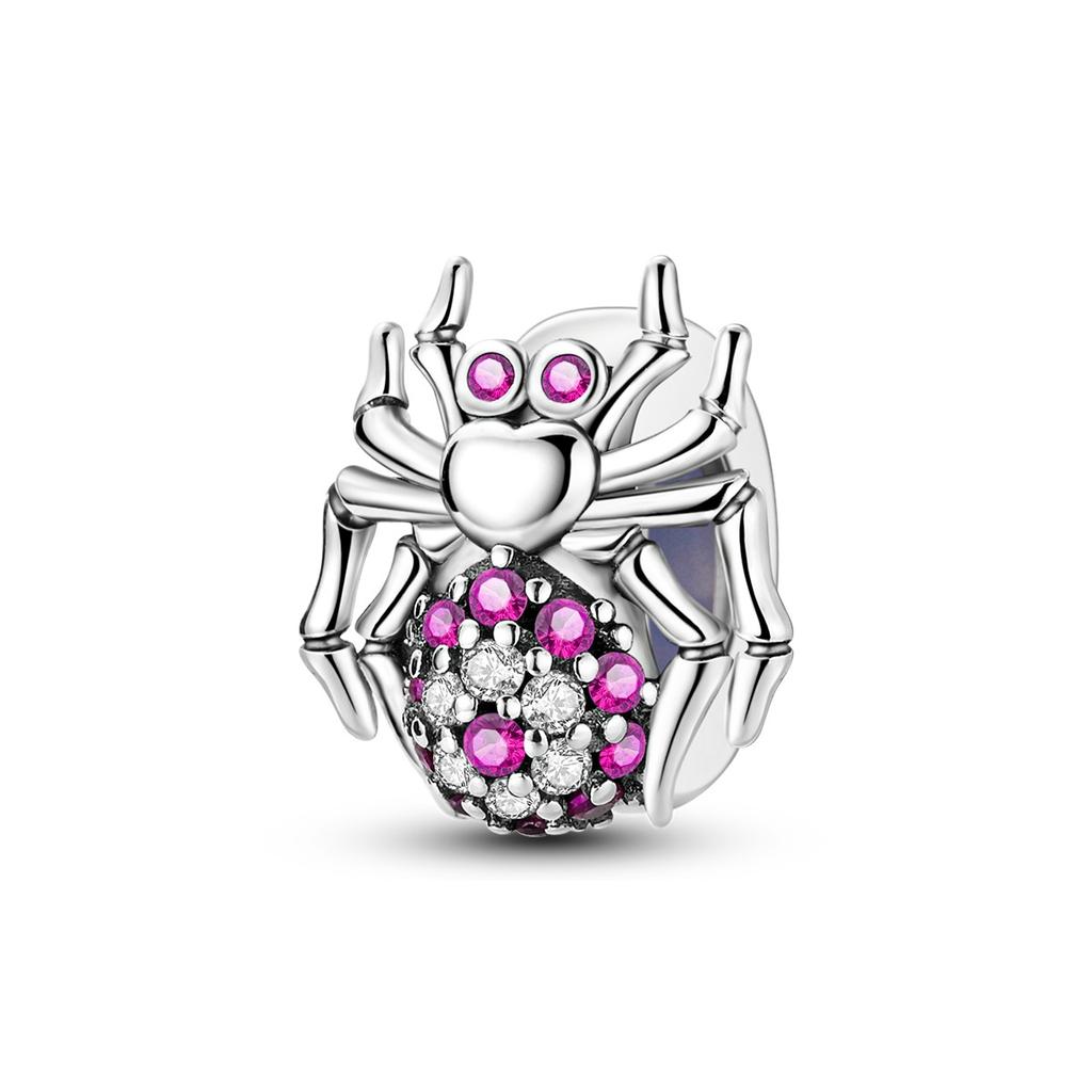 Copper Cat Charms Beads Moon Flower Love Heart Pendant Fit Original Pandora Bracelet Diy Women Jewelry Marking